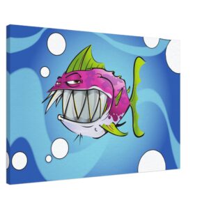 Smiley Guy - C.B. Wilson Artwork - Canvas Print – 24x36in – Stretched with Mirror Wrap